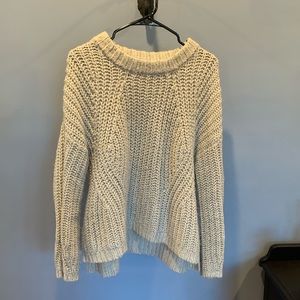 Oversized Grey Pullover Sweater